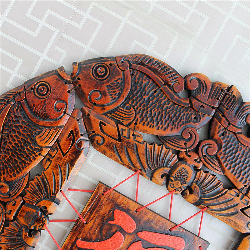 中式客厅沙发电视背景墙壁饰挂件金玉满堂餐厅壁挂墙面装饰品挂饰