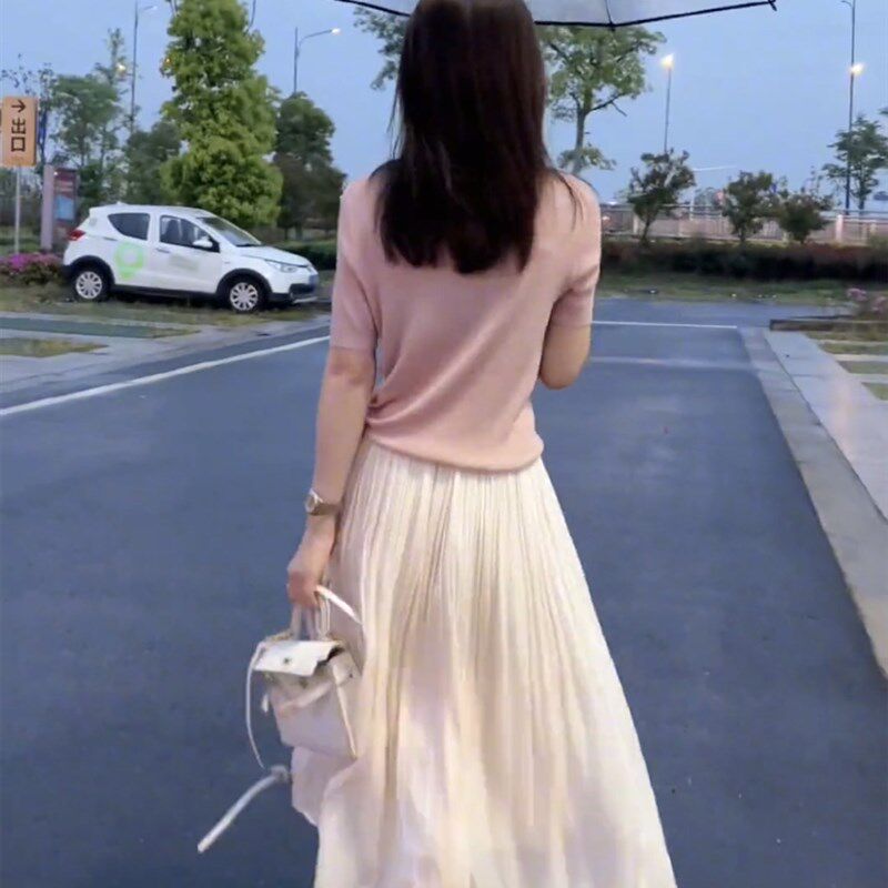 流光纱裙半身裙女高腰大摆a字裙长裙2024夏季新款小个子长裙70cm,女装/女士精品,半身裙,淘宝优惠券,粉丝福利购,淘宝优惠卷