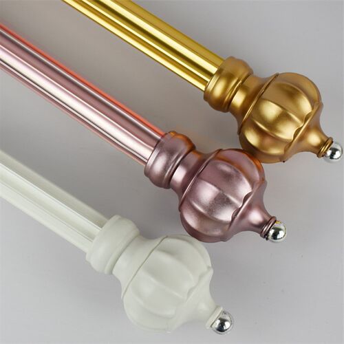 帘木屋窗帘加厚铝合金罗马杆配件支架纳米静音窗帘杆单双窗帘轨道