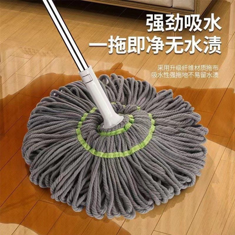 免手洗自拧水拖把新款家用旋转型超细纤维带桶懒人免洗吸水墩布