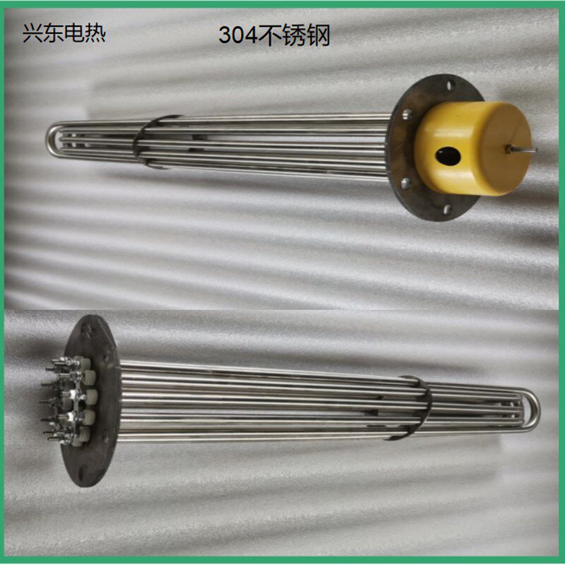 锅炉电热棒大功率工程水箱加热管304不锈钢导热油12KW电热管380V