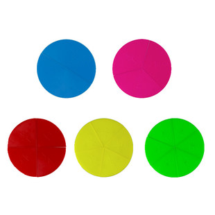 磁性分数问题演示器圆面积测量分割等分计算圆盘片小学数学教学教