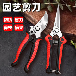 不锈钢园艺剪刀修花剪枝专用