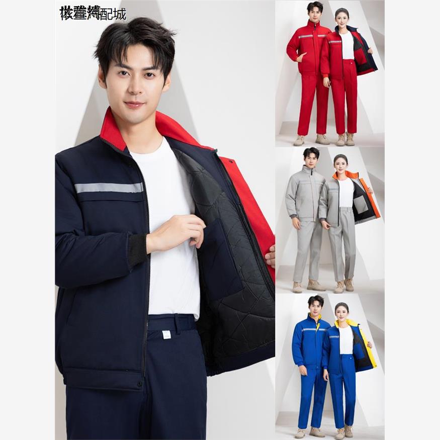 冬季工作服夹克棉衣男加