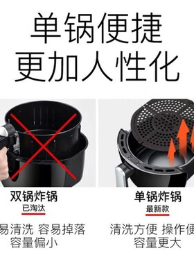 好货2021空气炸锅家用新品无油电炸锅机大容量多功能烤箱小型
