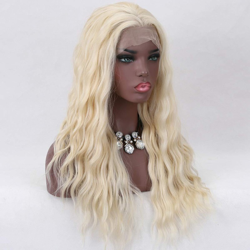 金发蕾丝 Golden front lace Long curly wigs nature hairline