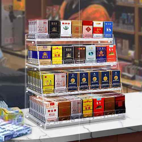 好货新超市货架展示架烟架推烟器便利店烟柜展示柜烟挂墙式收银台