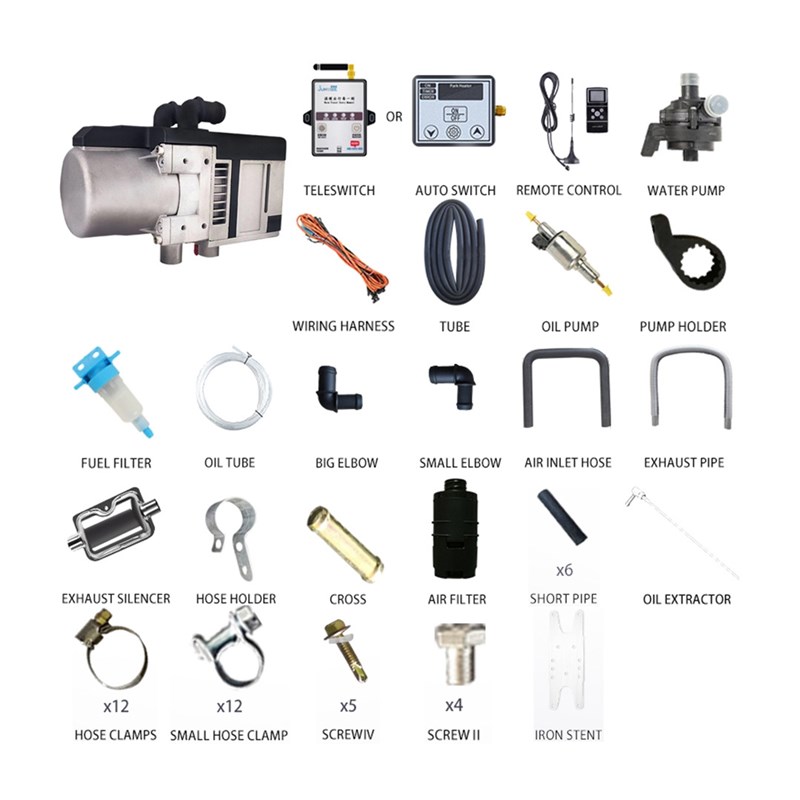12V 5KW Fuel Water Heating Parking Heater Preheat the engine
