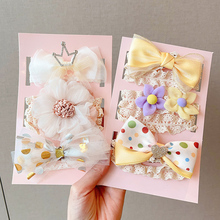 .3 Pcs/Set Floral Bows Baby Headband Dot Bowknot Haarband