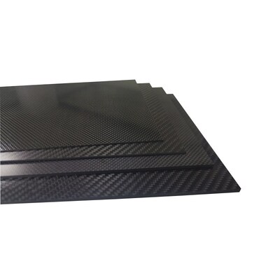 极速400mm X 200mm Real Carbon Fiber Plate Panel Sheets 0.5mm
