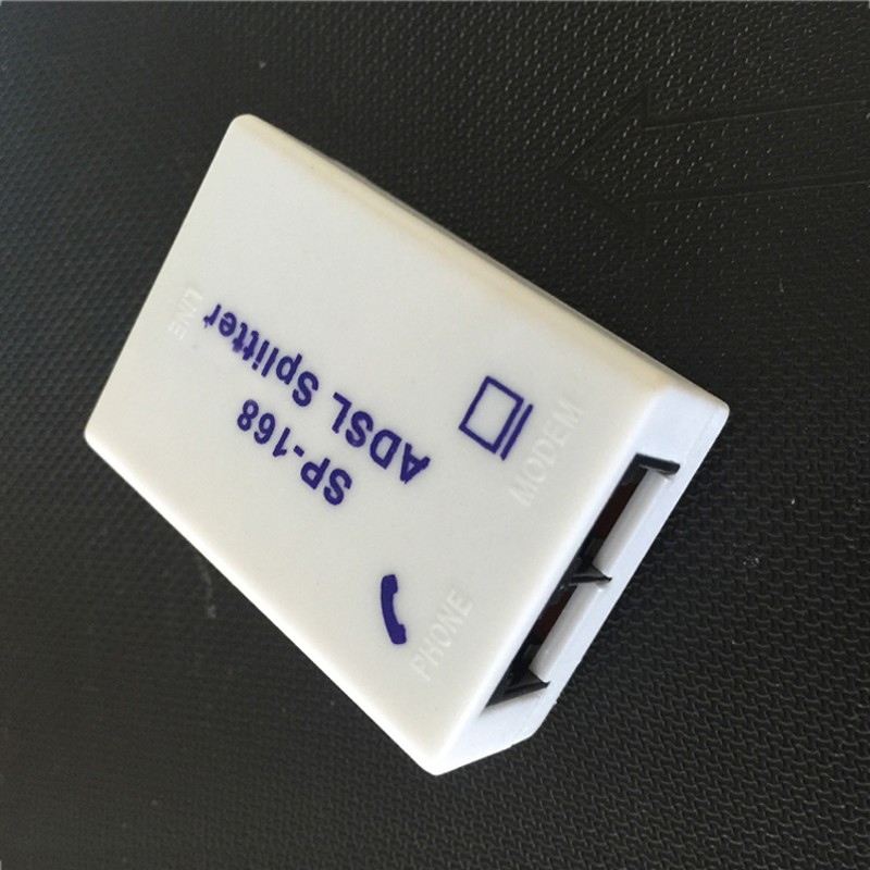 ADSL分离器语音分离器 宽带电话一分二分线器 双变压防噪音分离器