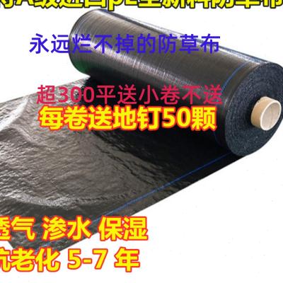 防草布除草布耐用果树农用防杂草大棚园艺地步PE黑色透气渗水抑膜