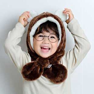 whole lovely baby face earmuffs winter scarf hat child