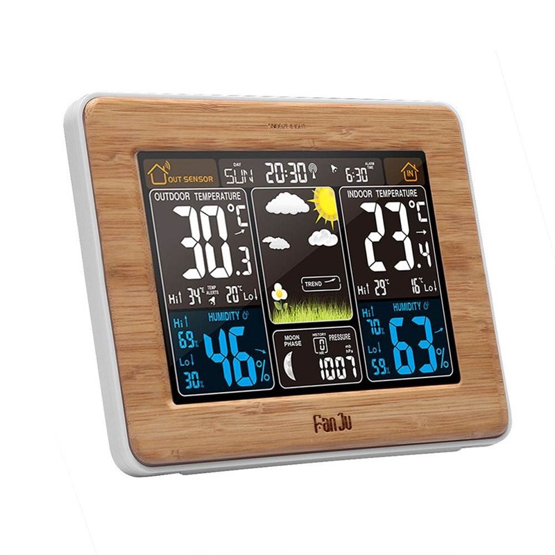 FanJu FJ3365 E/S Weather Station Multi-function Digital Clo