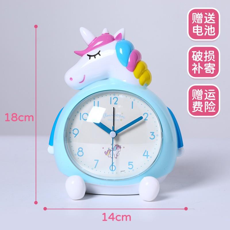 鹿涵2022新款智能网红闹钟儿童女孩音乐时钟学生专用学习迷你可爱