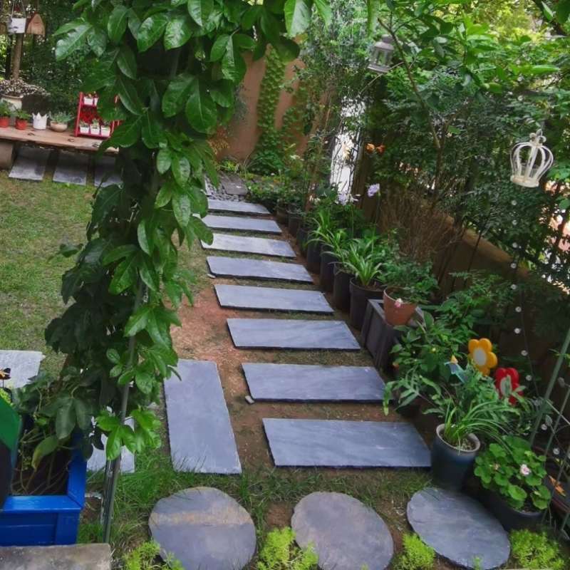 花园庭院加厚加大踏步石防滑垫脚石板院子室外草坪铺路汀步石地砖