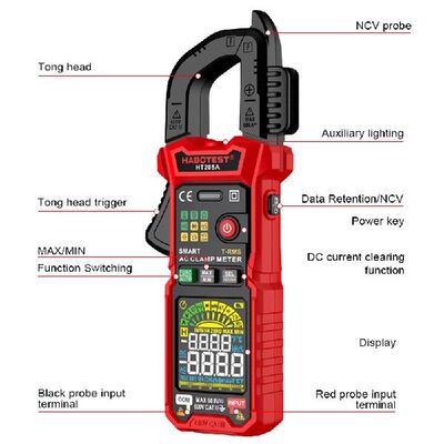 极速Multifunctional Clamp Meter HT205A/D Digital Multimeter