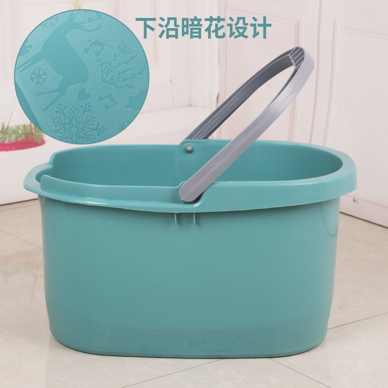 长方形家用水桶加厚洗拖把桶塑料挤水桶胶棉海棉拖布桶拖地涮洗桶