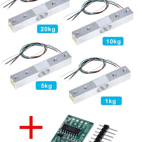 极速TZT Load Cell Weight Sensor 1KG 5KG 10KG 20KG HX711 Modu
