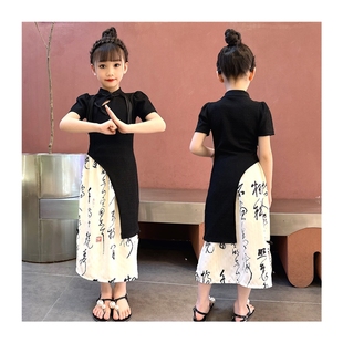 【亲子装】男女童妈妈母女装夏季国潮风旗袍修身中式套裙套连衣裙