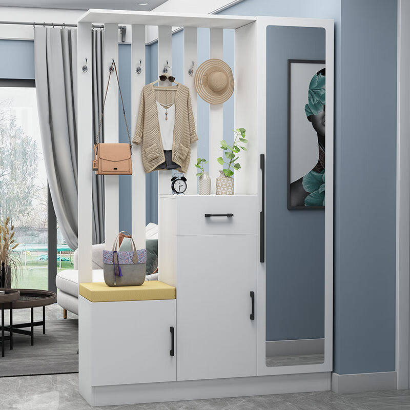 进门玄关柜鞋柜一体家用门口欧式储物柜子客厅现代简约屏风隔断柜