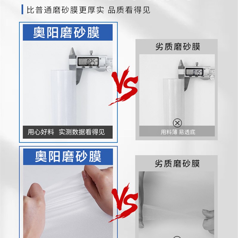 馨怡窗户磨砂窗贴纸静电玻璃贴膜透光不透人窗贴防隐私窗子防窥膜