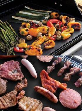 5pcsSet BBQ Grill Mat for Barbecue Grill 3340cm nonstick