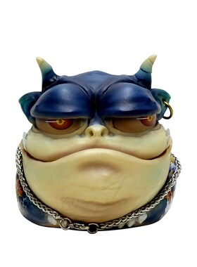 顽去招财创意金蟾中式摆件工艺品驱邪避煞桌面家居旺财开业送亲友