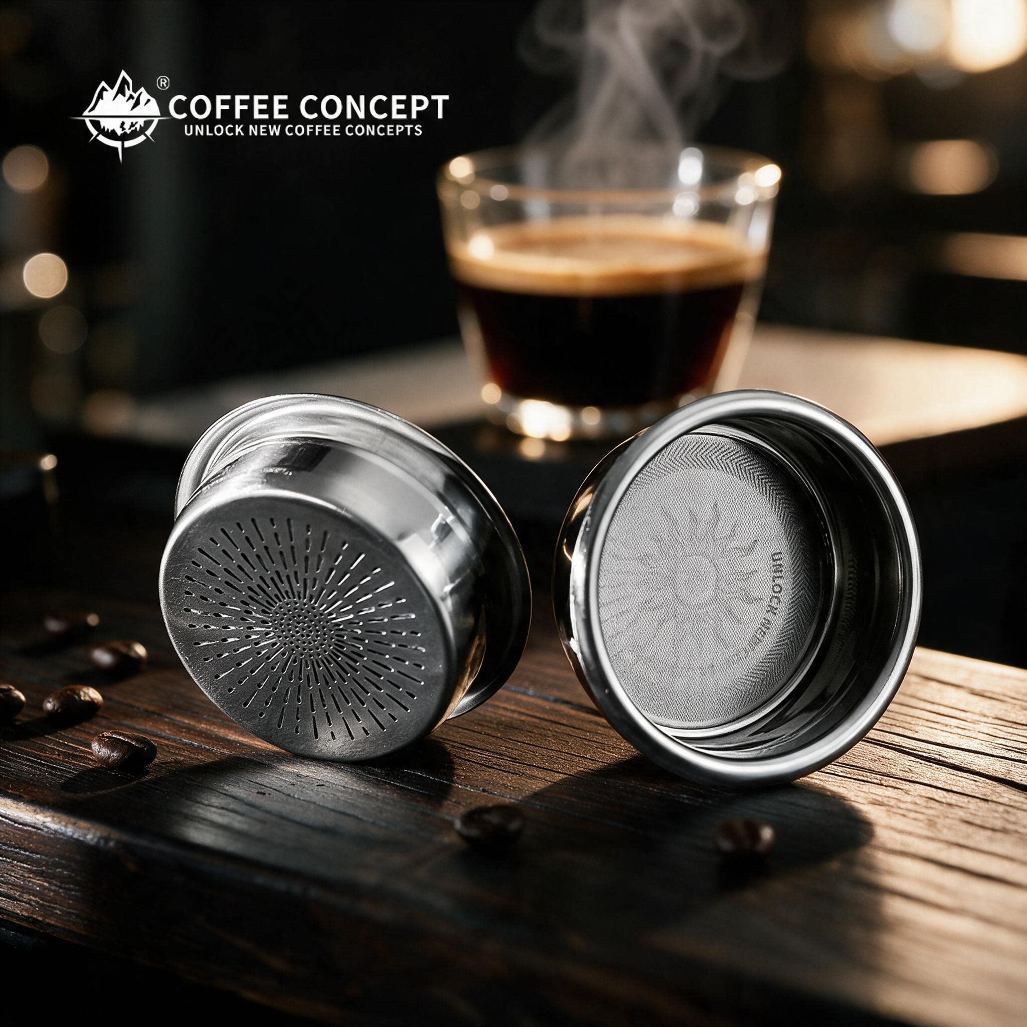 Coffeeconcept咖概念双层意式手柄精密58m通用咖啡机粉碗18/22g