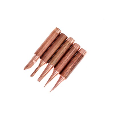 1/5pcs 900M-T Pure Copper Soldering Iron Tip Lead-free Solde