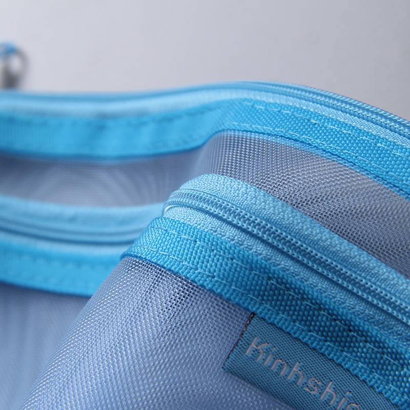 时尚简约A4文件袋网纱手提拉链袋a5学生装笔袋试卷夹资料袋收纳袋