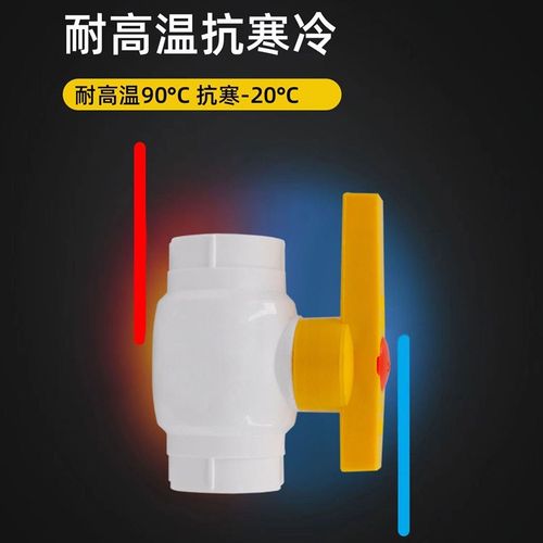 32PPR大流量打压铜芯球阀4分6分1寸黄柄球阀铜芯40 50 63水管配件