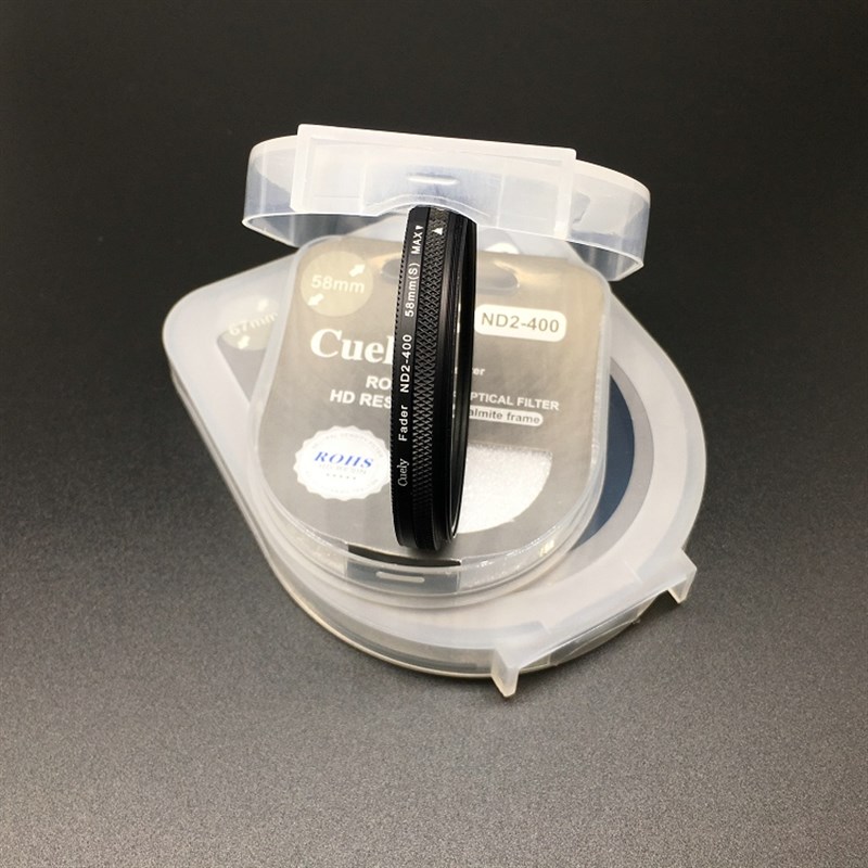 可调ND2-400减光镜 49 52 58 67 72 77 82mm中灰镜单反nd密度镜