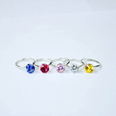 50Pcs Fashion 1.2 Carat AAA Zircon Engagement Rings Lots For