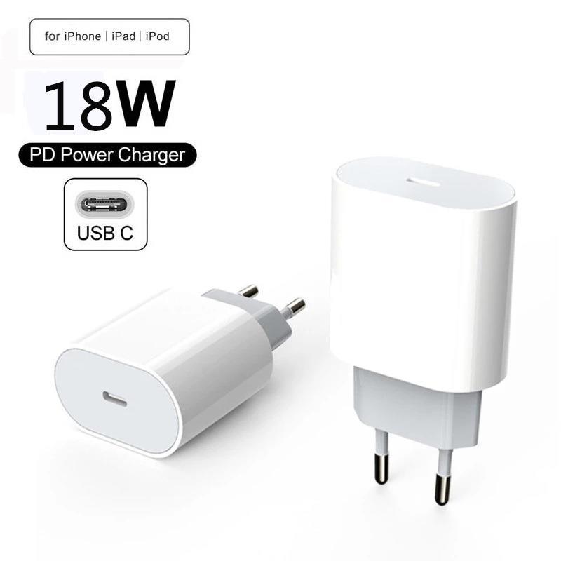 20W PD Fast Charger EU US Plug Adapter 1M USB Type C Fast Ch