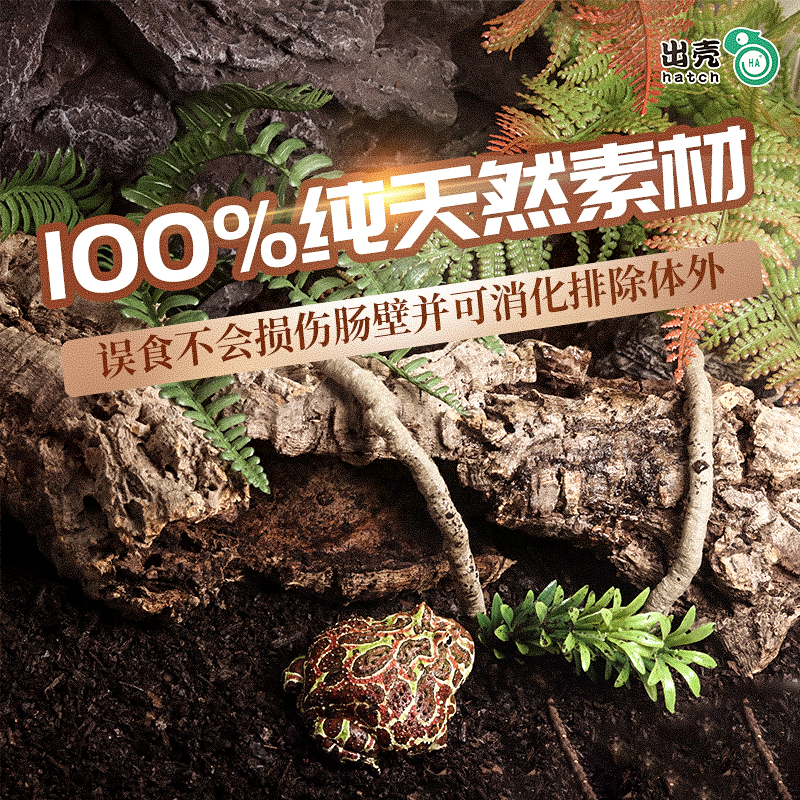 爬宠树皮垫材腐殖土蜥蜴角蛙泥椰土森林地表爬虫陆龟黄缘土壤包邮