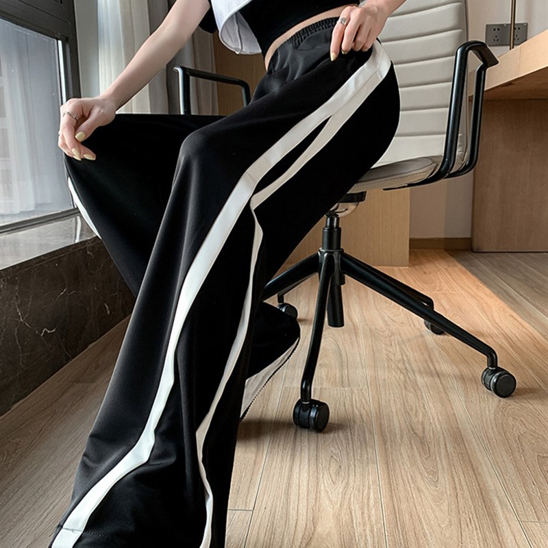 Y2K High Waist Casual Wide Leg Pants Sweatpants Women Straig