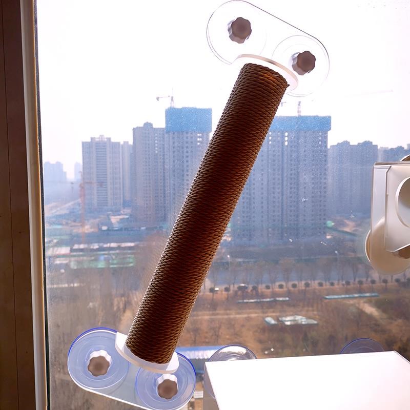 亚克力透明猫窝太空舱吸盘猫爬架墙壁爬梯窗户猫跳台不占地猫窝