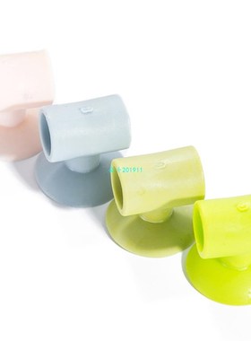 Practical 2Pcs Door Handle Silicone Anticollision Sucker Hom