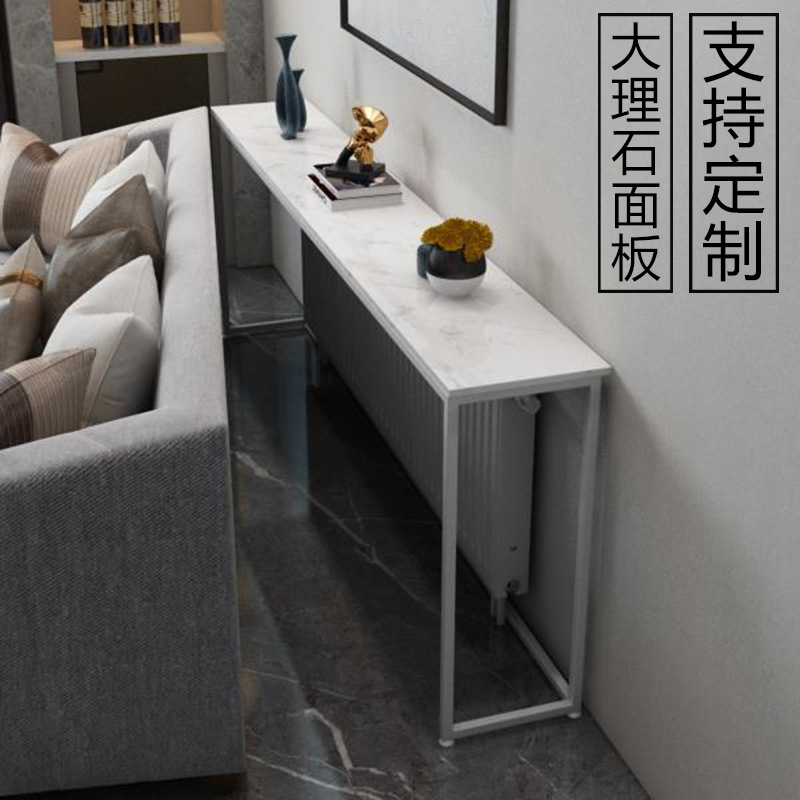 沙发背后置物架书柜床头靠墙边窄桌子夹缝隙宽15cm暖气片上方隔板