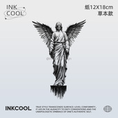 INKCOOL 天使像纹身贴个性 防水防汗持久植物草本纹身贴男女IK132