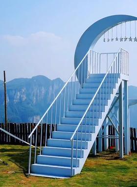 来图定 制景咨询客服观雕互红打卡塑云端网天梯景区动撮合椅多种