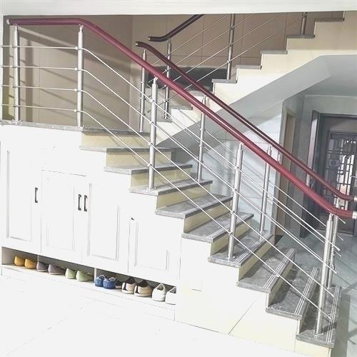 不锈钢楼梯扶手护栏室内室外家用简约阳台护栏扶手栏杆立柱自装