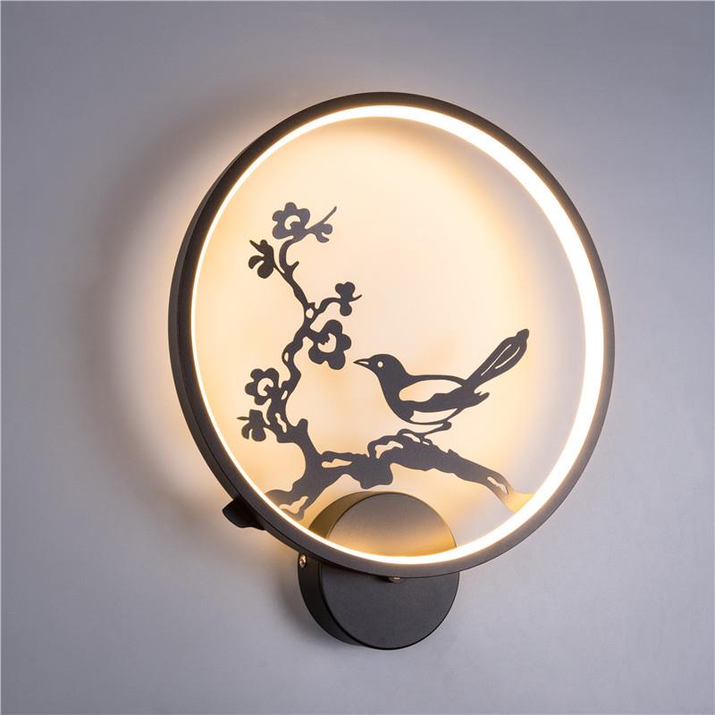 创意古风壁灯新中式国风客厅电视背景墙走廊过道楼梯主卧室床头灯