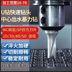 U钻快速钻暴力喷水数控车加长钻头住友刀片12 5倍径WCSP