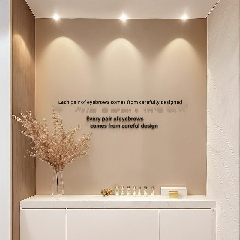 美容院背景墙装饰皮肤管理形象店氛围布置纹身3D立体亚克力墙贴