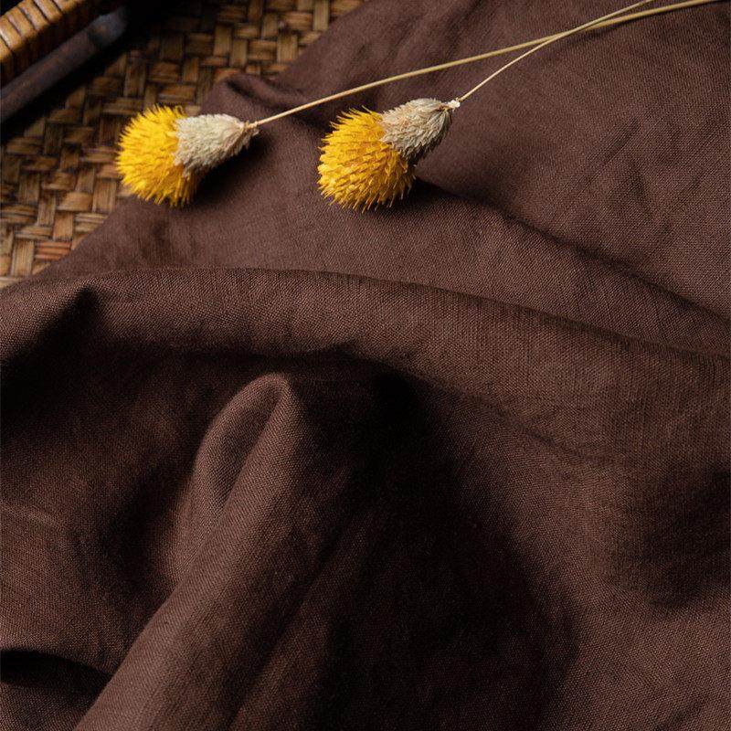 【咖啡】旅行文艺亚麻布料石磨砂洗麻料袍子连衣裙裤子衬衫外套,居家布艺,海绵垫/布料/面料/手工diy,淘宝优惠券,粉丝福利购,淘宝优惠卷