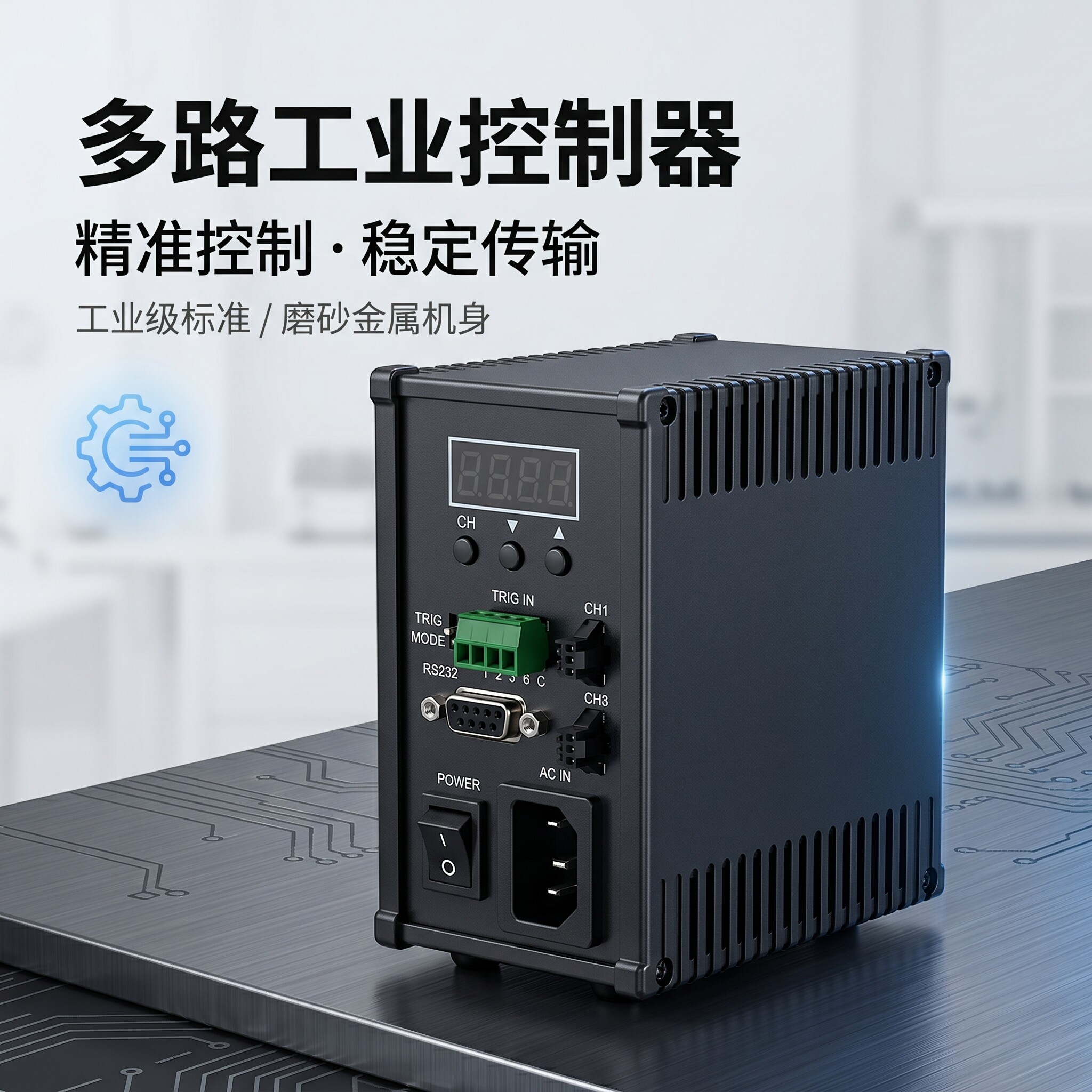 工业视觉光源专用导轨数字型控制器厂家直销价格实惠24v调光电源