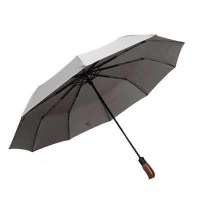 十骨加固双层抗风商务雨伞男女一键开合全自动折叠双人大号三折伞