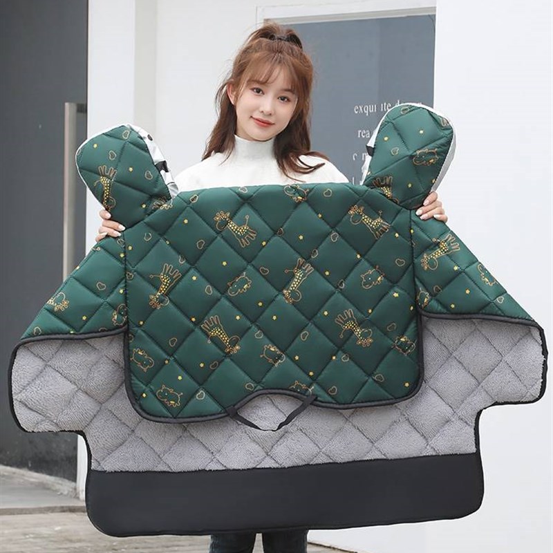 雅迪专用挡风被2022冬款pu电动车档瓶大号驴伴季皮面带娃助防水污